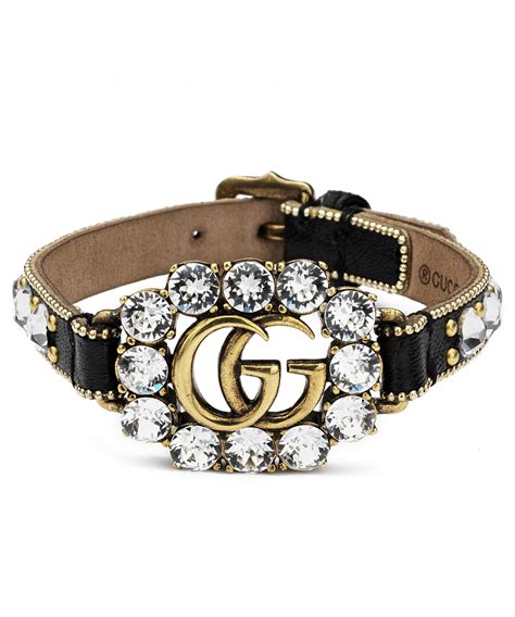 gucci leather wristband|gucci bangle price.